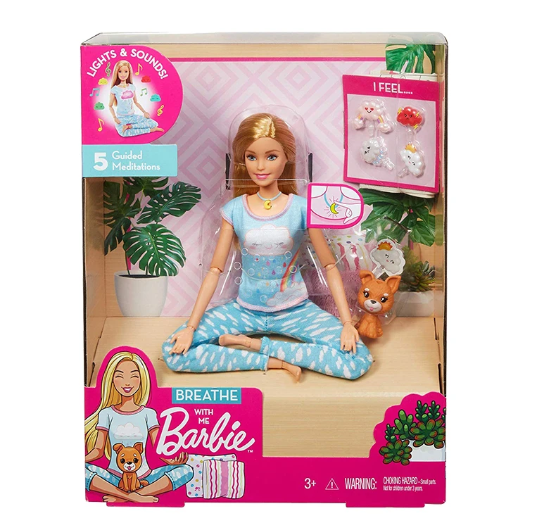 Elemental George Stevenson Less than Jocuri Barbie originale de Brand În 2020, cele mai Noi Yoga Păpușă Jucărie  Respira cu Mine Meditație Printesa Blone Fată Drăguță Pentru Cadoul de Ziua  GMJ72 cumpara / Papusi & Accesorii \